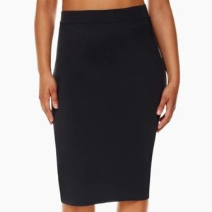 Babaton contour pencil midi length high-waist skirt